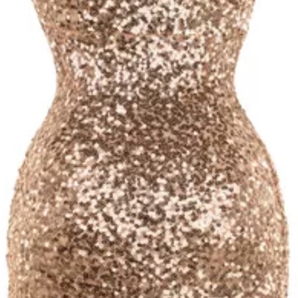 Sequin One-Shoulder Dress - Picture 2 of 6